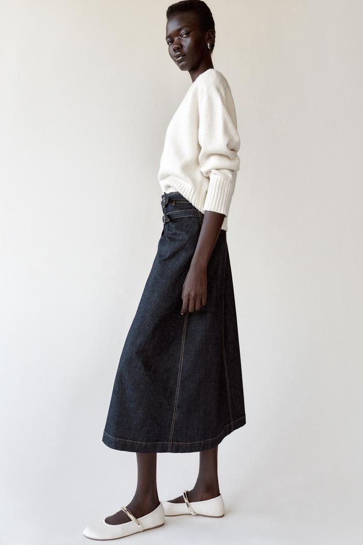 Z1975 Crossover Denim Skirt