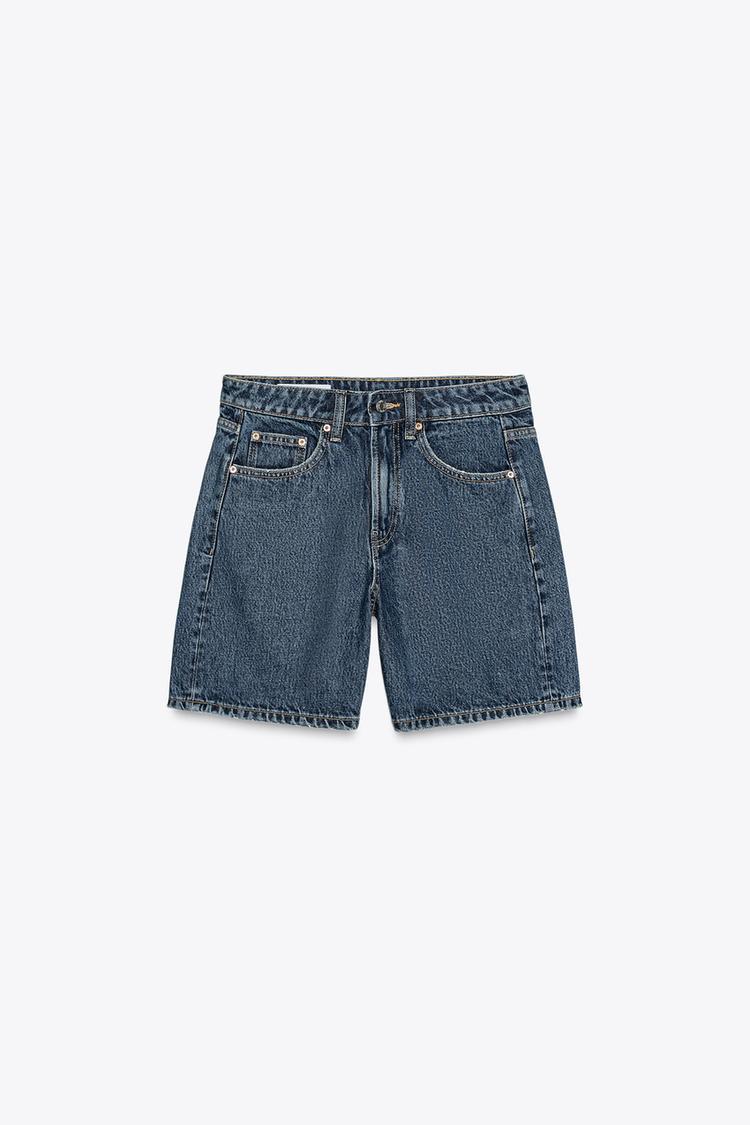 High-Waisted Denim Shorts