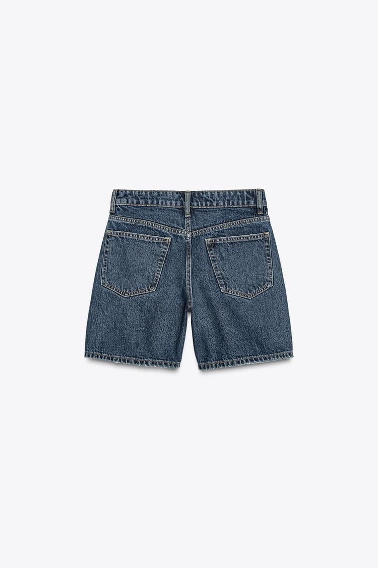 High-Waisted Denim Shorts