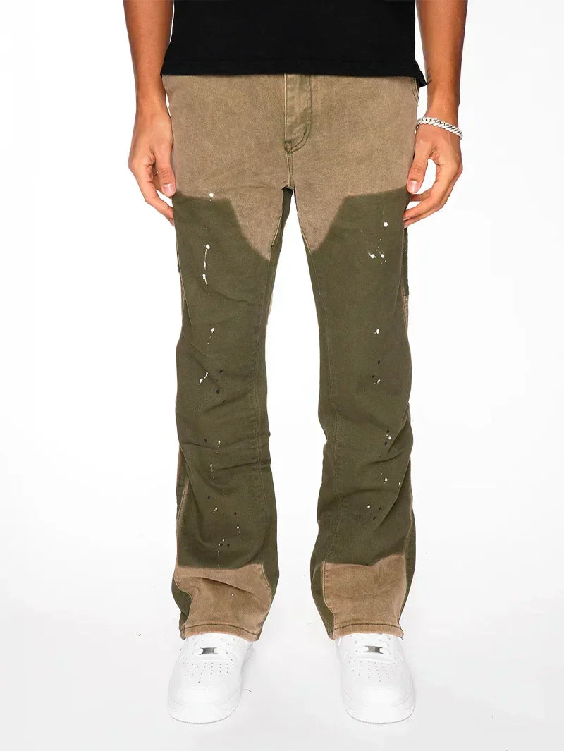 Brown Front Flare Jeans – 212444