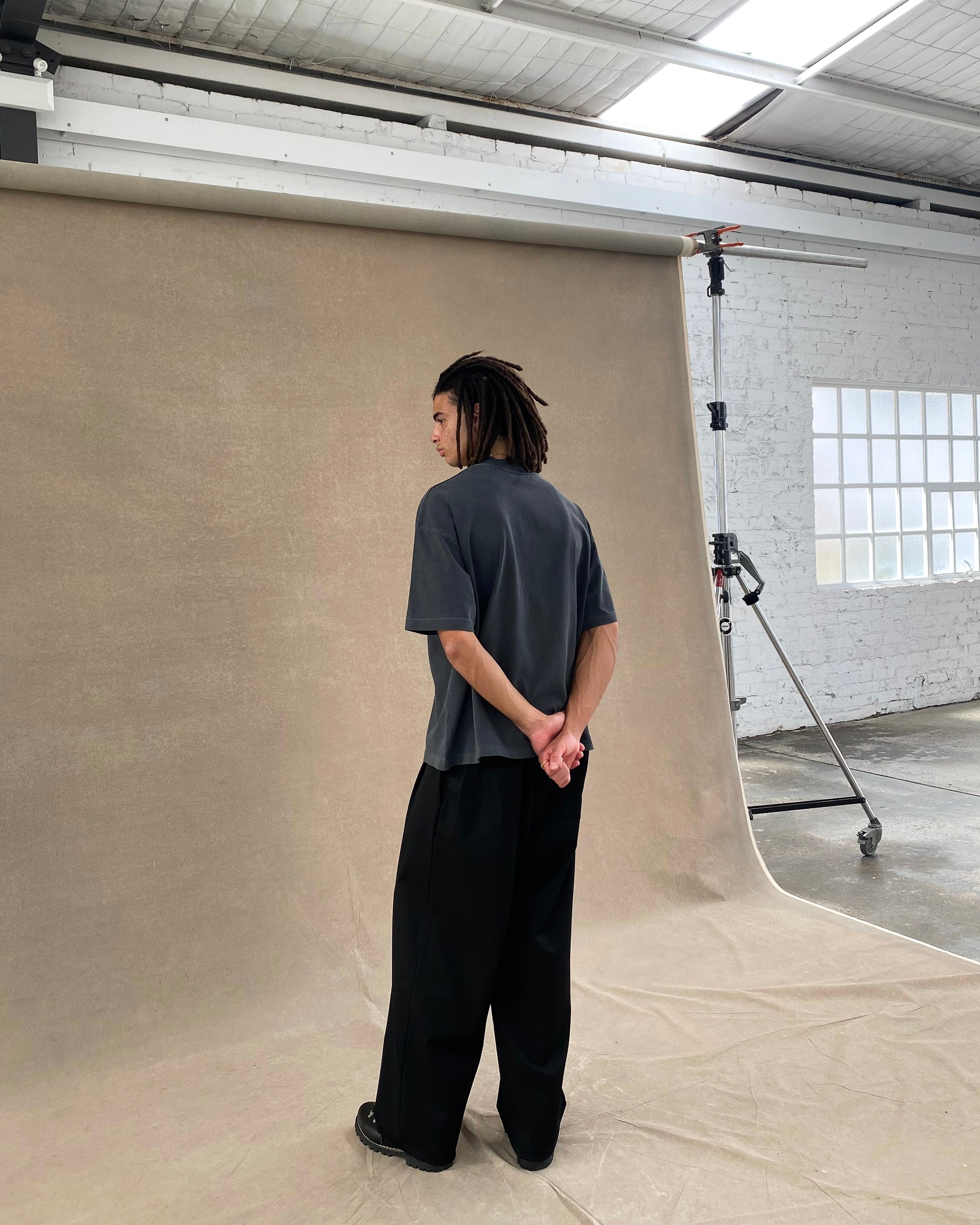 Signature Blank T-Shirt – Washed Black