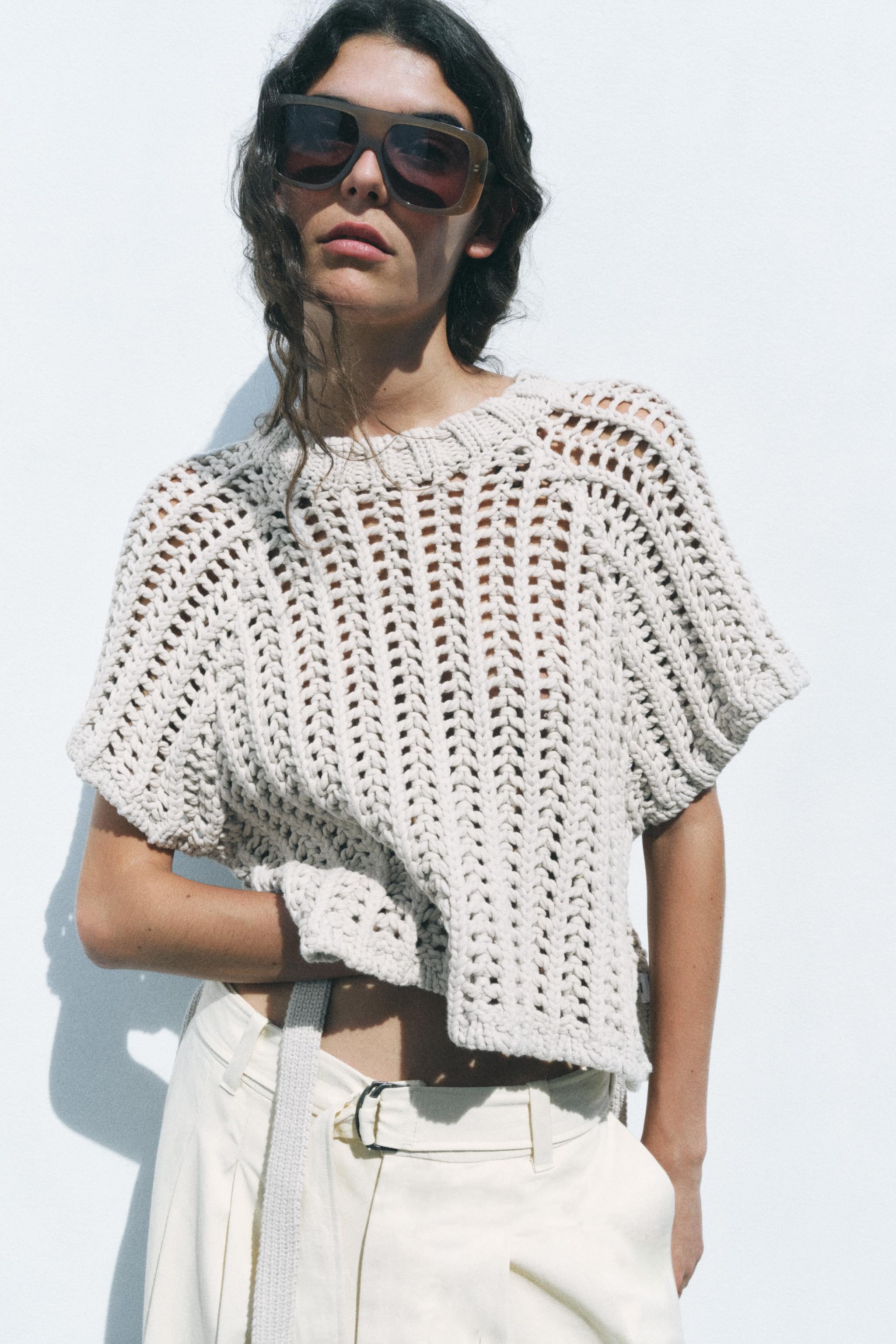 Thick Knit Top with Side Ties