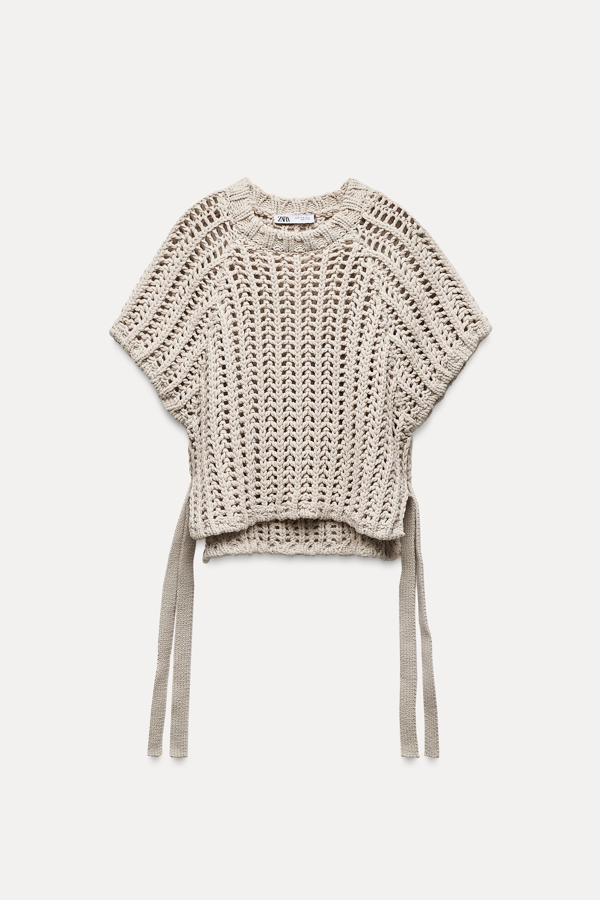Thick Knit Top with Side Ties