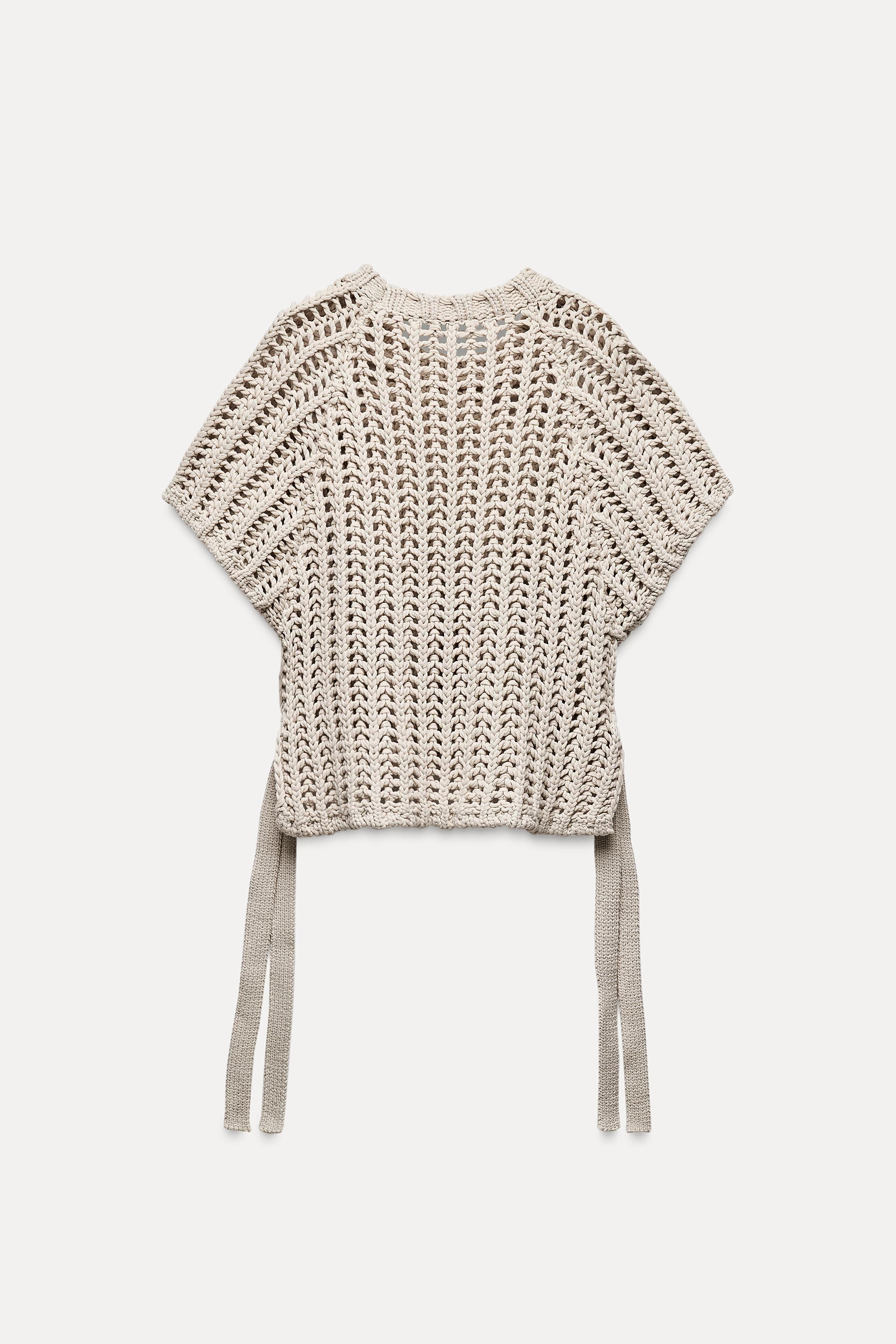 Thick Knit Top with Side Ties