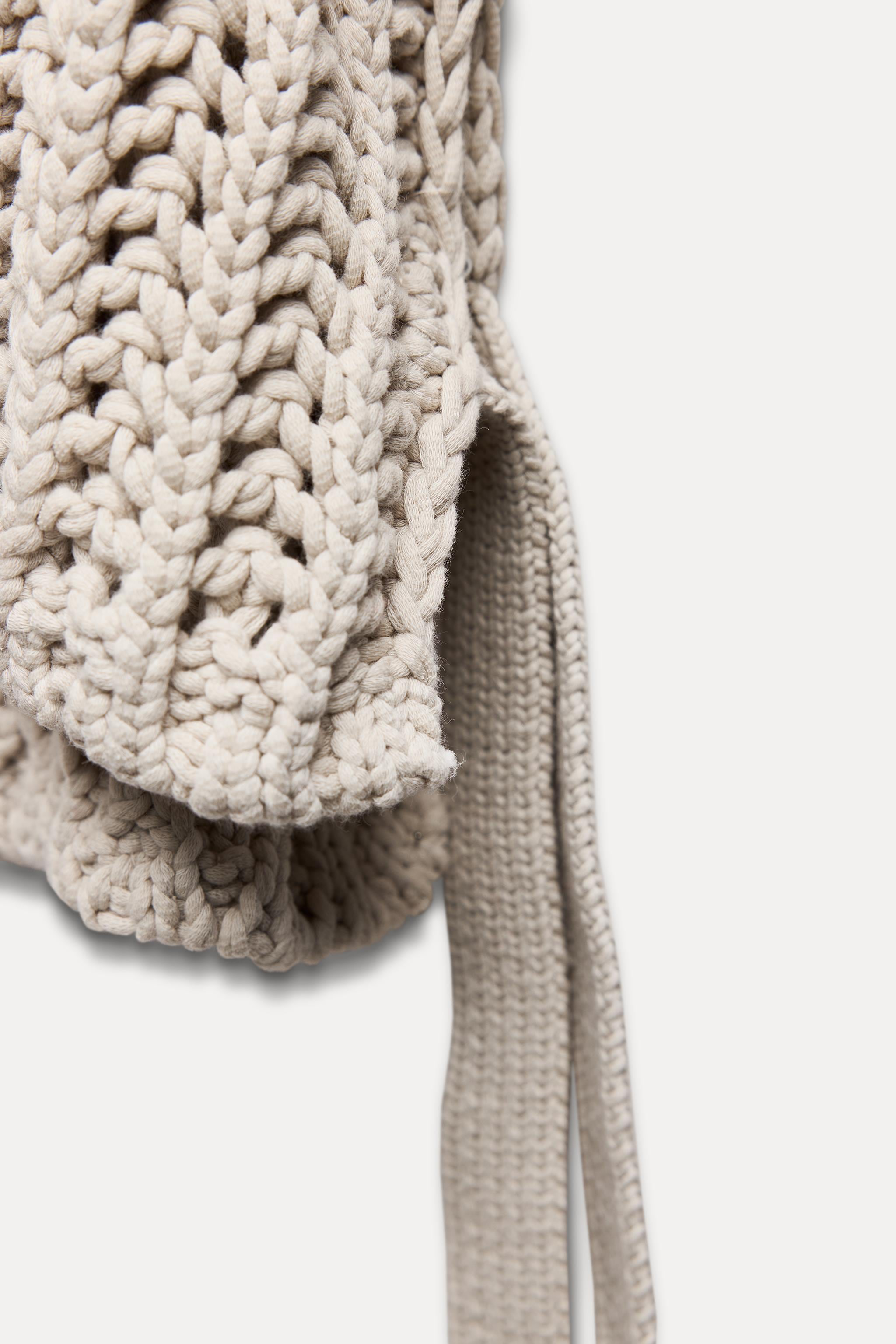 Thick Knit Top with Side Ties