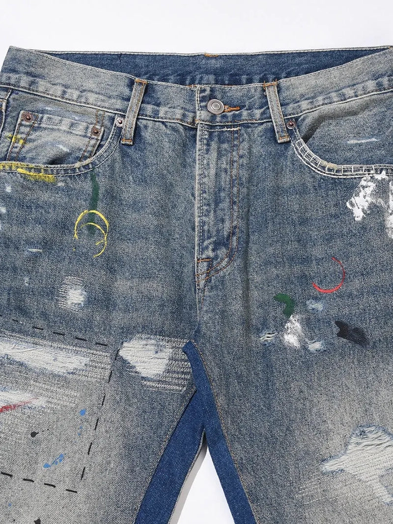 Flare Jeans Paint Effect - 20232