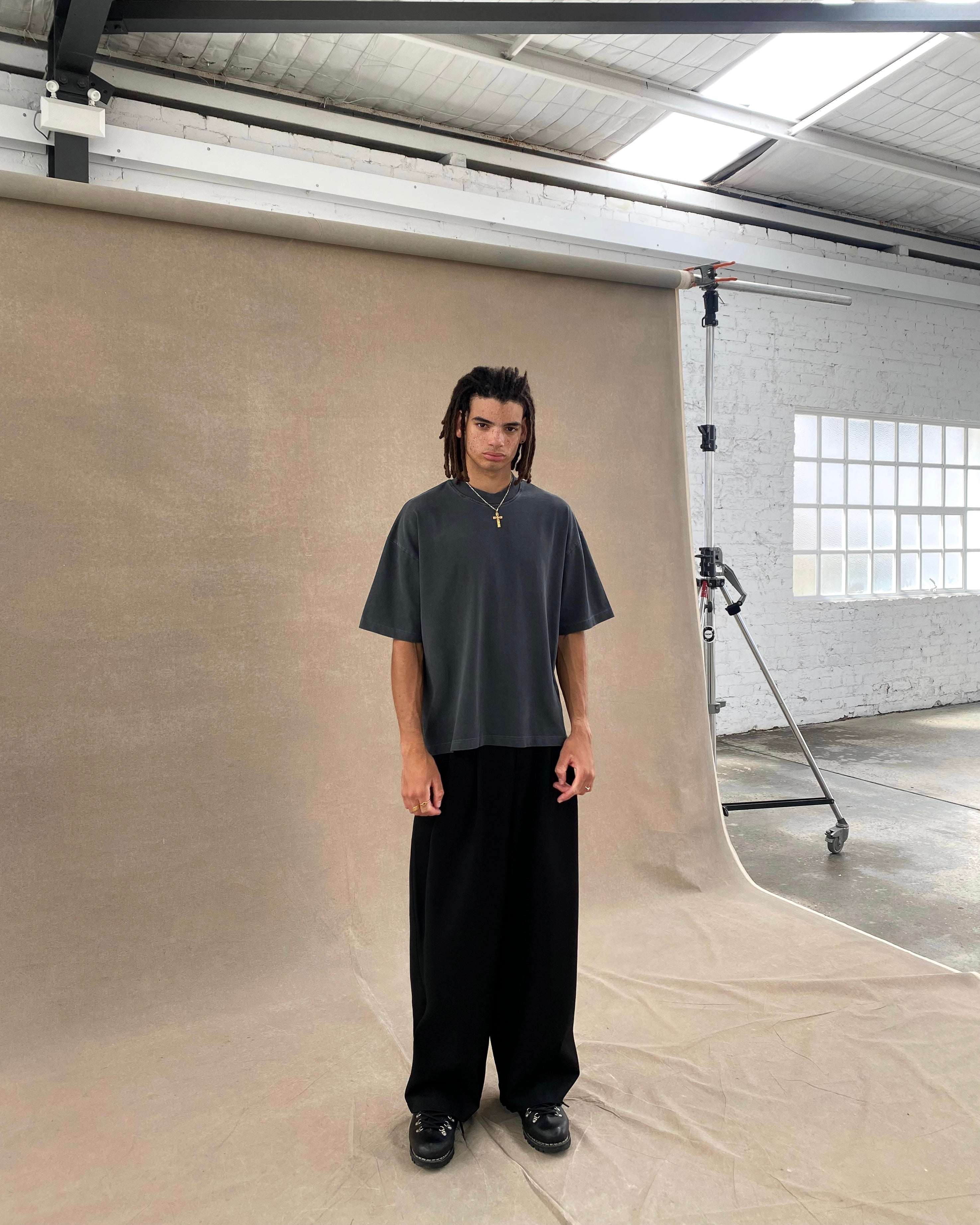 Signature Blank T-Shirt – Washed Black