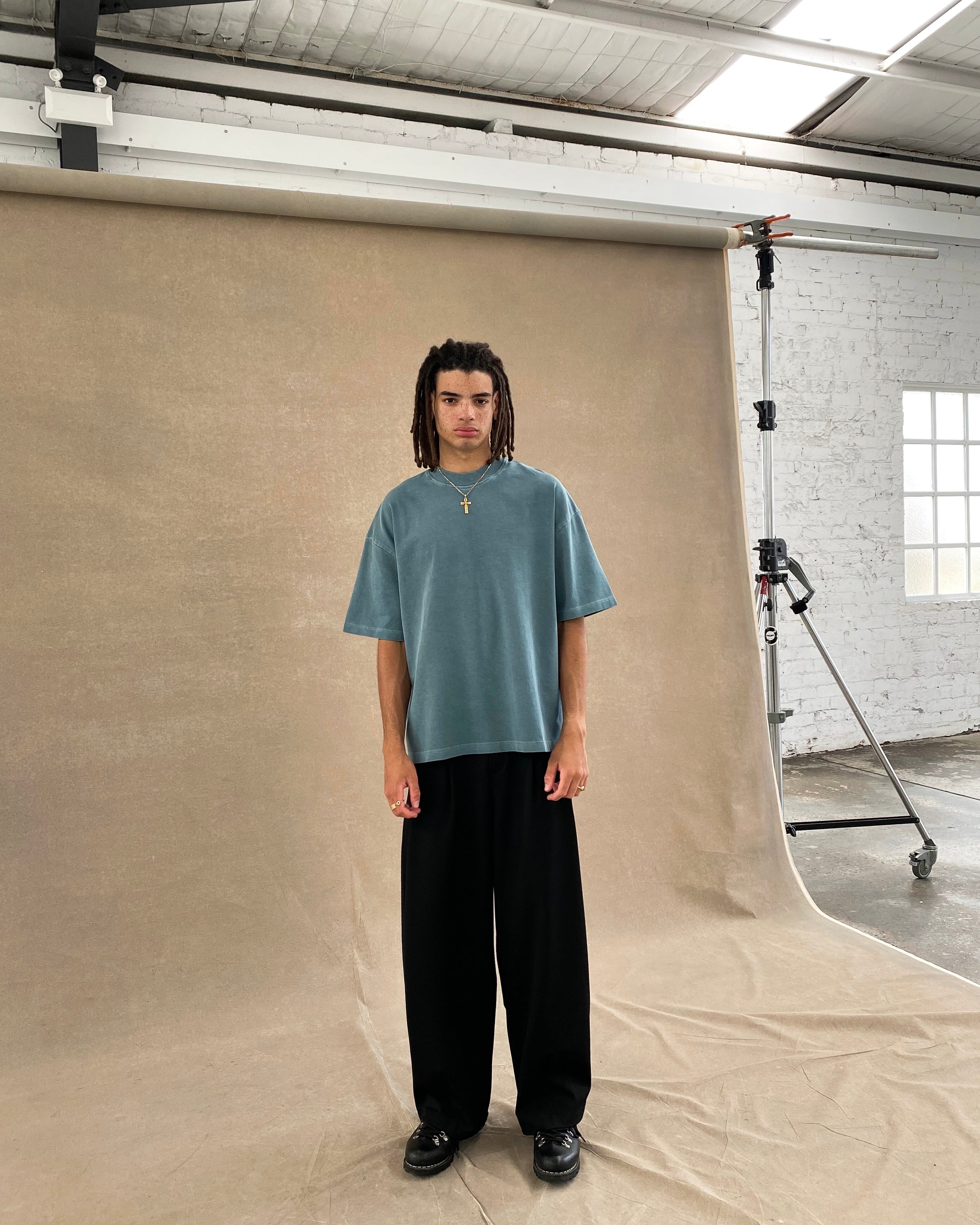 Signature Blank T-Shirt – Washed Green