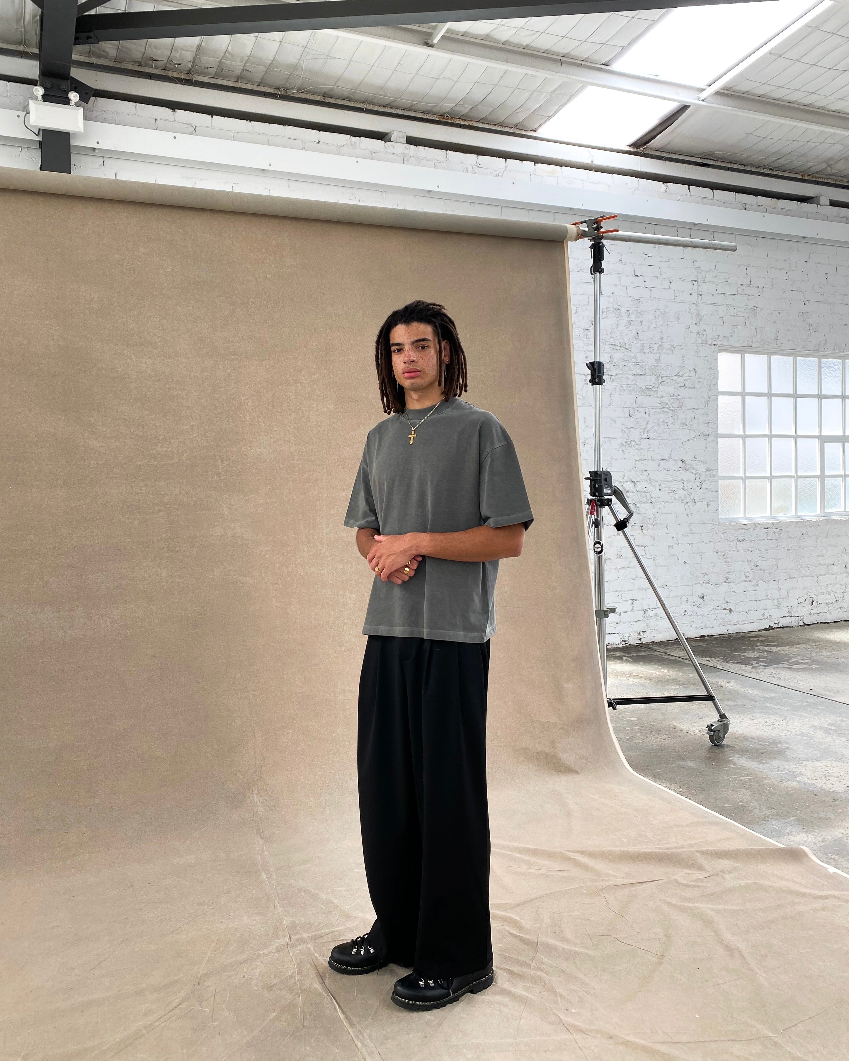 Signature Blank T-Shirt – Washed Gray