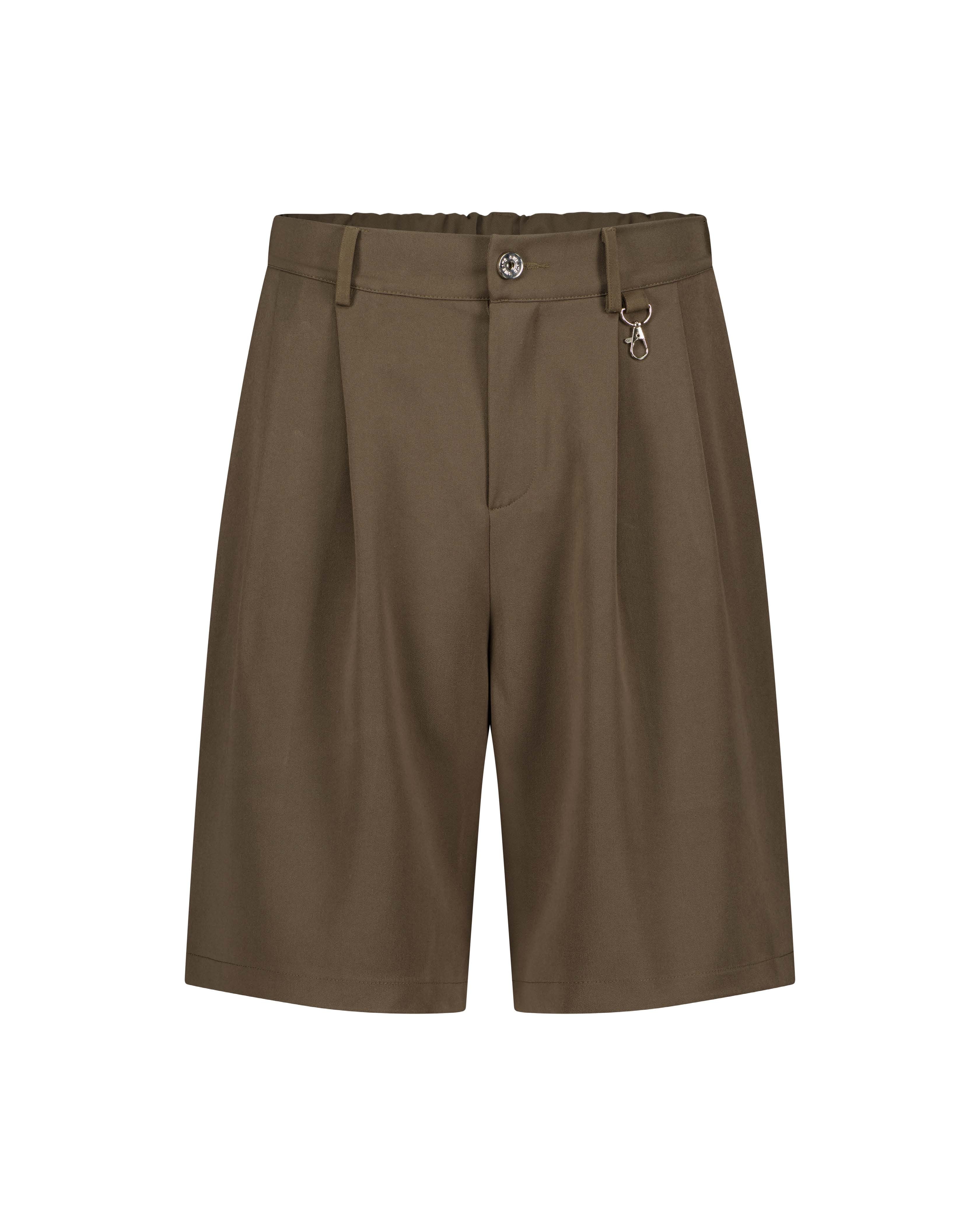 Pleated Straight-Leg Shorts – ZALANA™