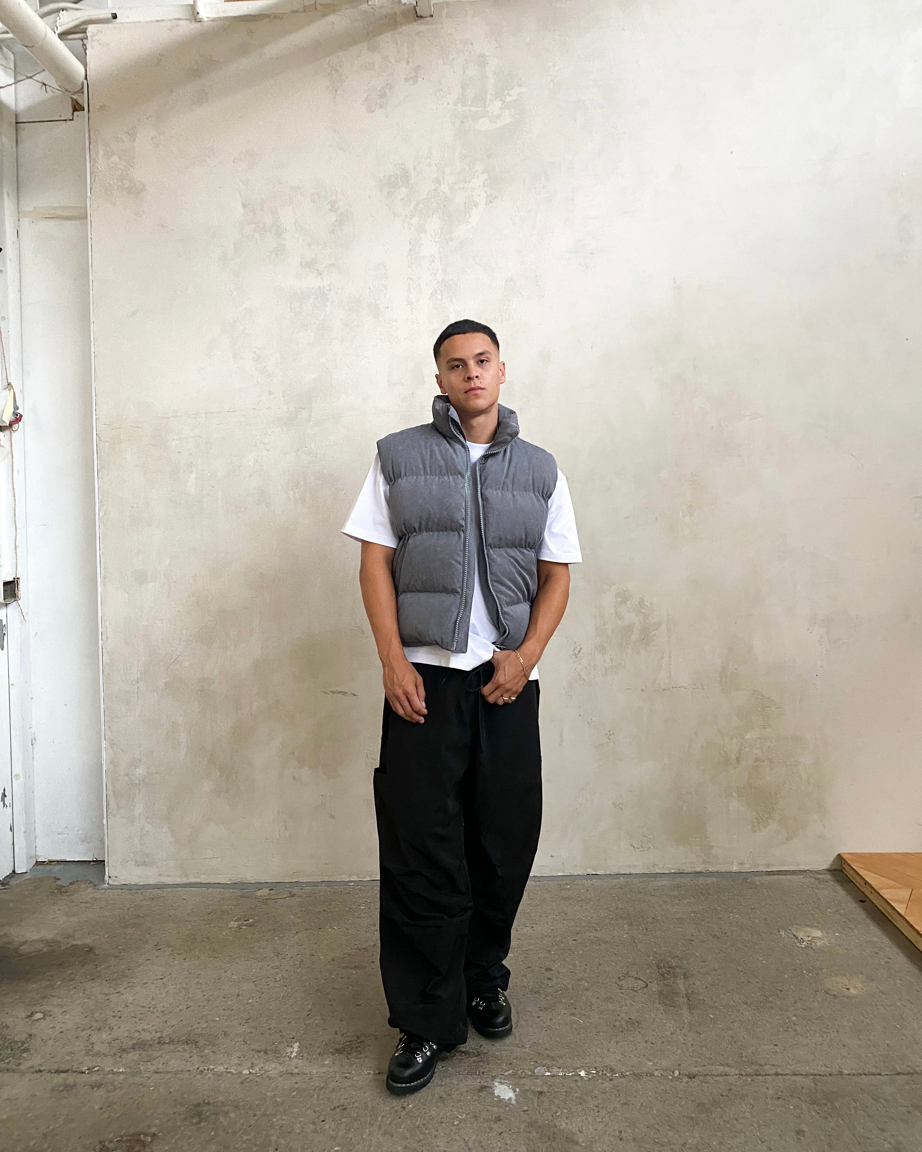 Puffer Vest – Gray