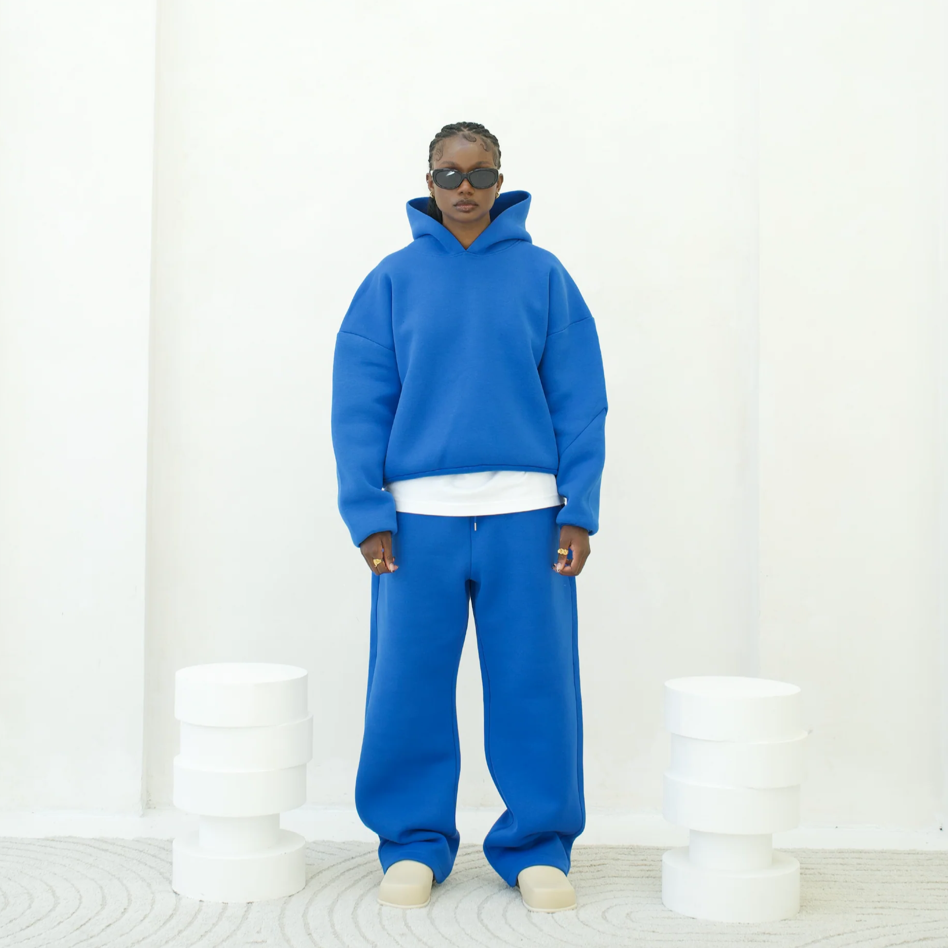 SET MONOCHROME ÉCLAT BLEU