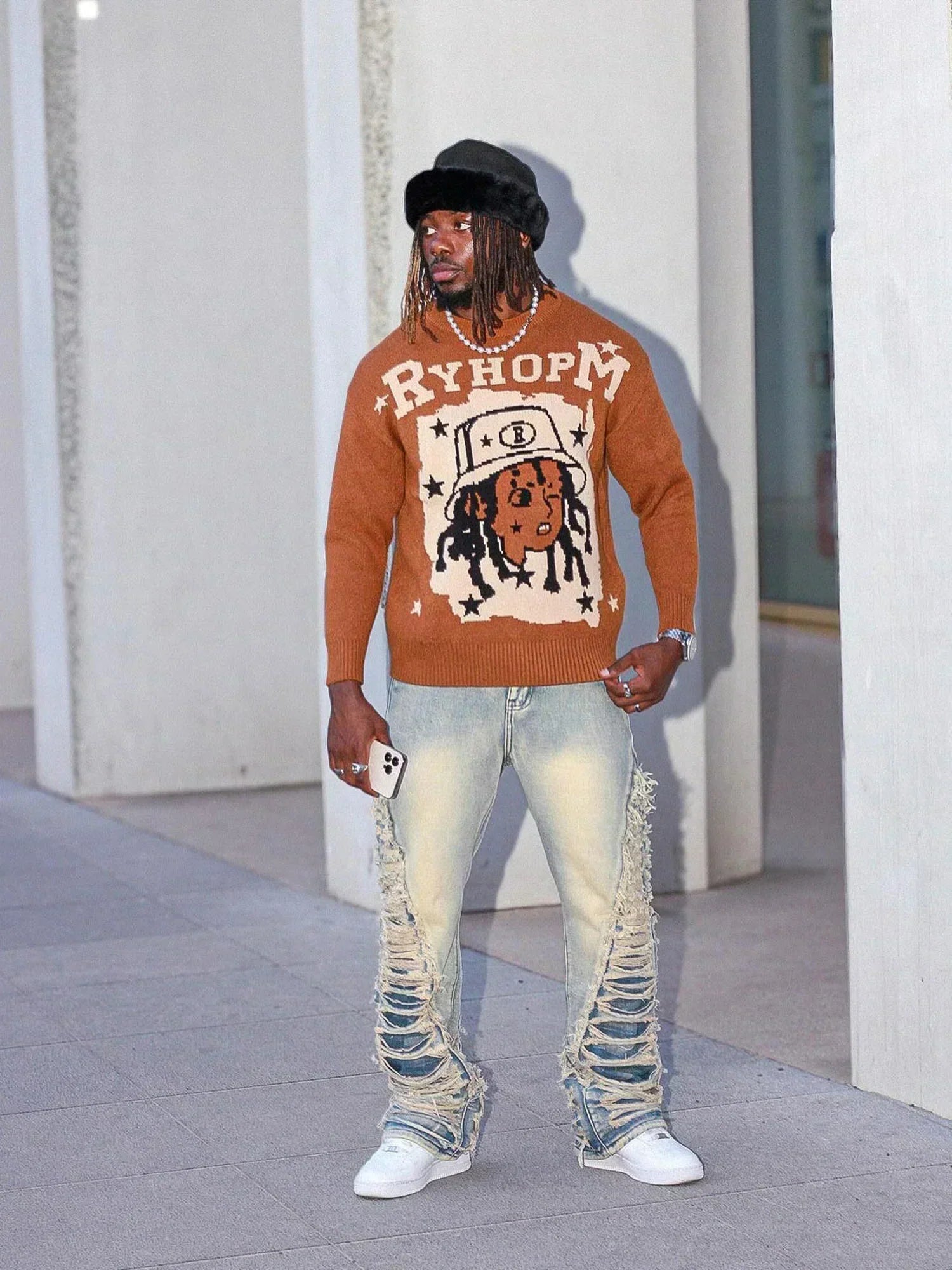 Ripped Flare Jeans – 21236