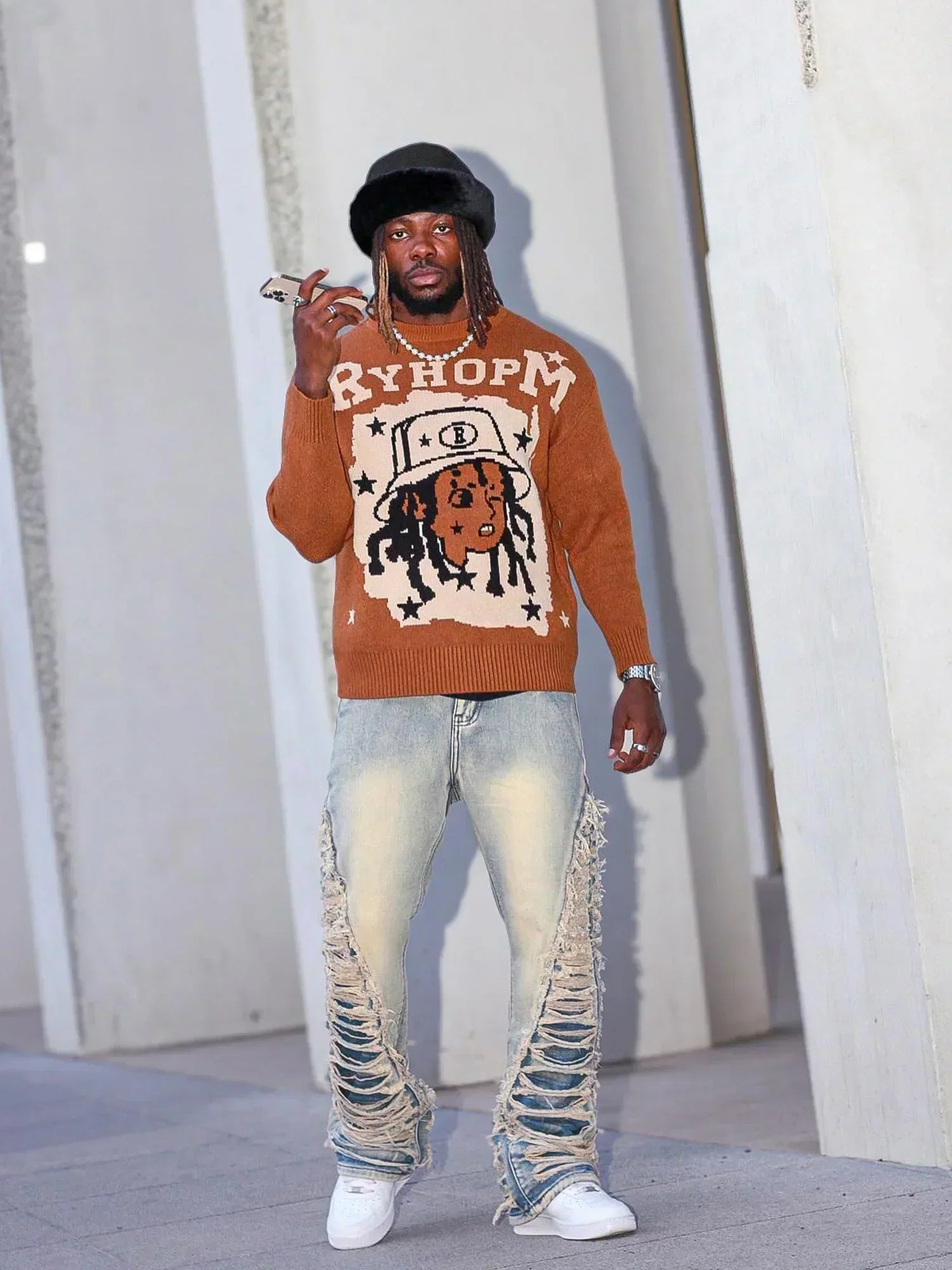 Ripped Flare Jeans – 21236